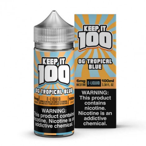 Blue Slushie Tropical E-Liquid 100ml by Keep it 100 E-Juice (OG TROPICAL BLUE)
