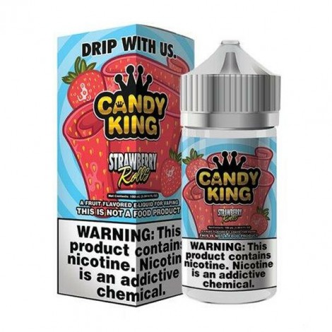 Strawberry Rolls E-Liquid 100ml by Candy King E-Juice