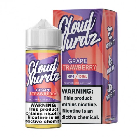 Cloud Nurdz Grape Strawberry 100ml E-Juice