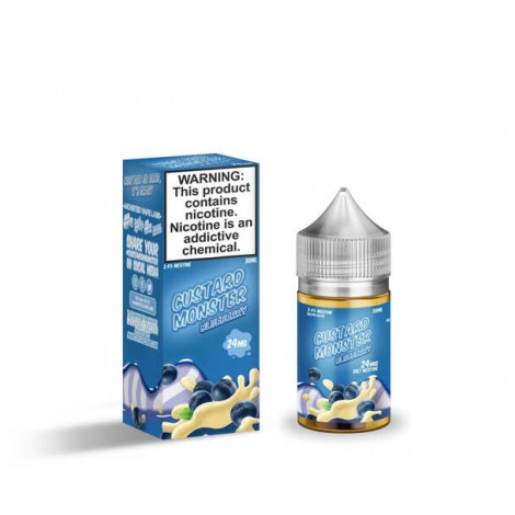 Custard Monster Blueberry Custard Salt 30ml E-Juice by Jam Monster