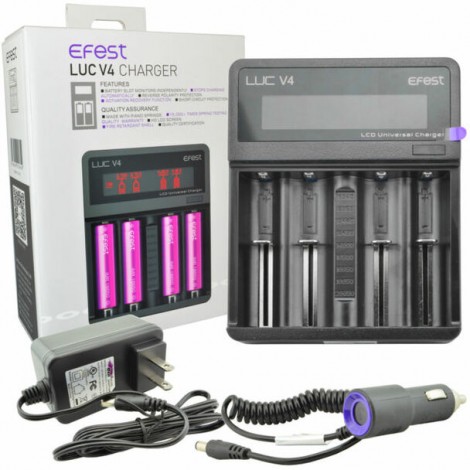 Efest LUC V4 LCD Universal Battery Charger - 4 Bay