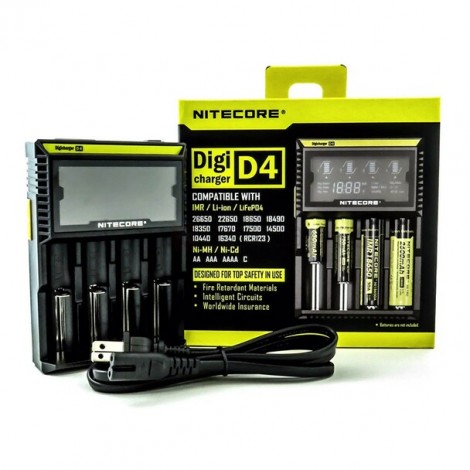 NiteCore D4 Battery Charger - 4 Bay