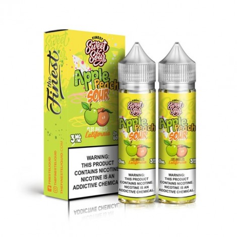 The Finest Sweet & Sour Apple Peach Sour 2 x 60ml E-Liquid