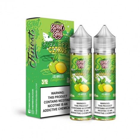 The Finest Sweet & Sour Green Apple Citrus 2 x 60ml E-Liquid